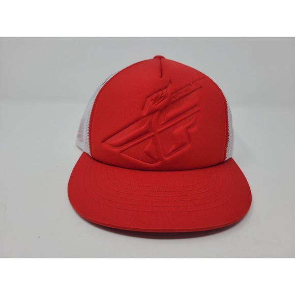 Fly Racing Embossed Mesh Trucker Snapback Cap BallCap OSFM Hi-Profile - Picture 1 of 7
